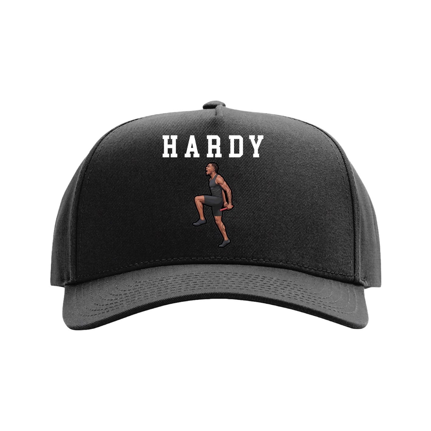 Full Fabric Five-Panel Champ Cap — Shirsey in Black