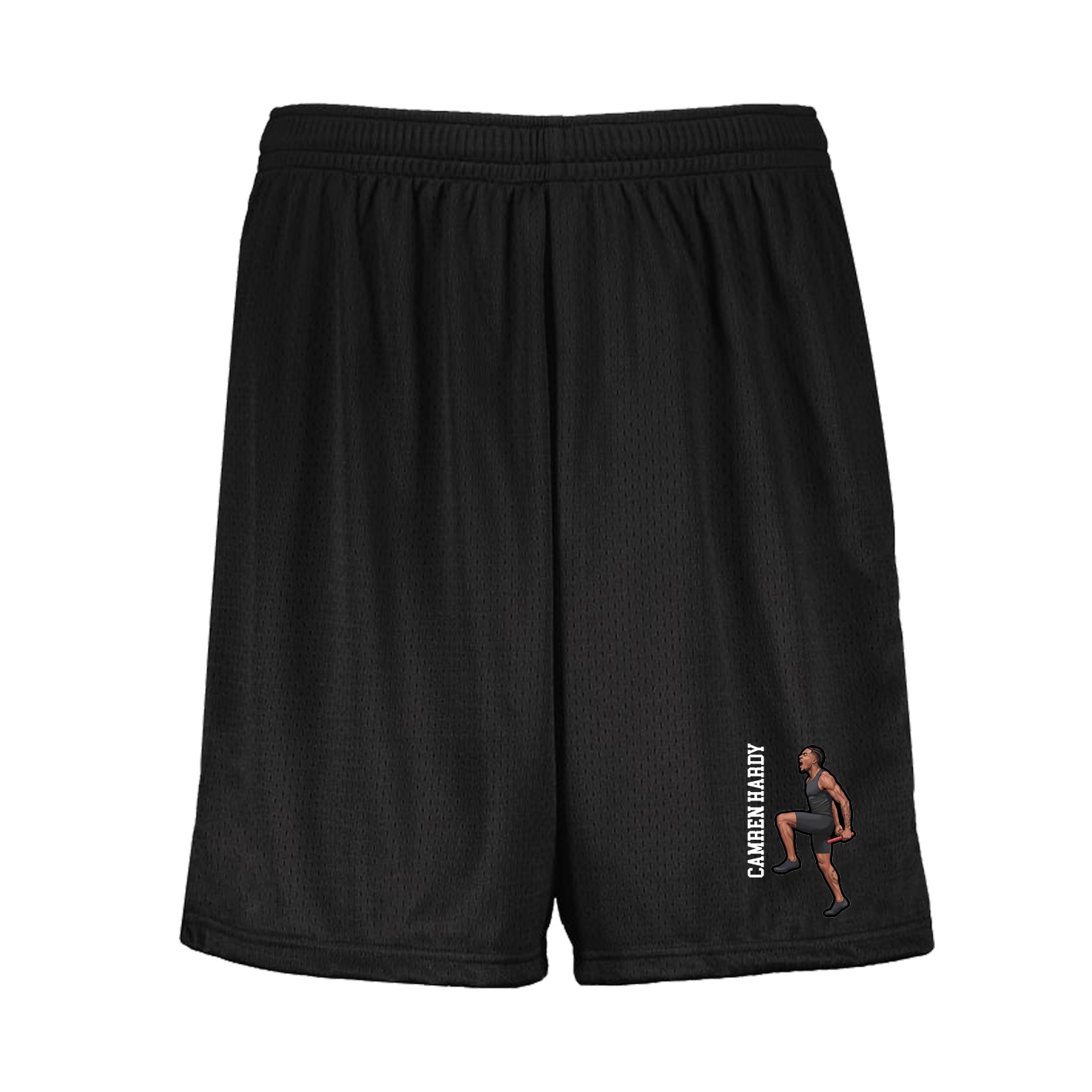 Shorts — Name Vertical in Black