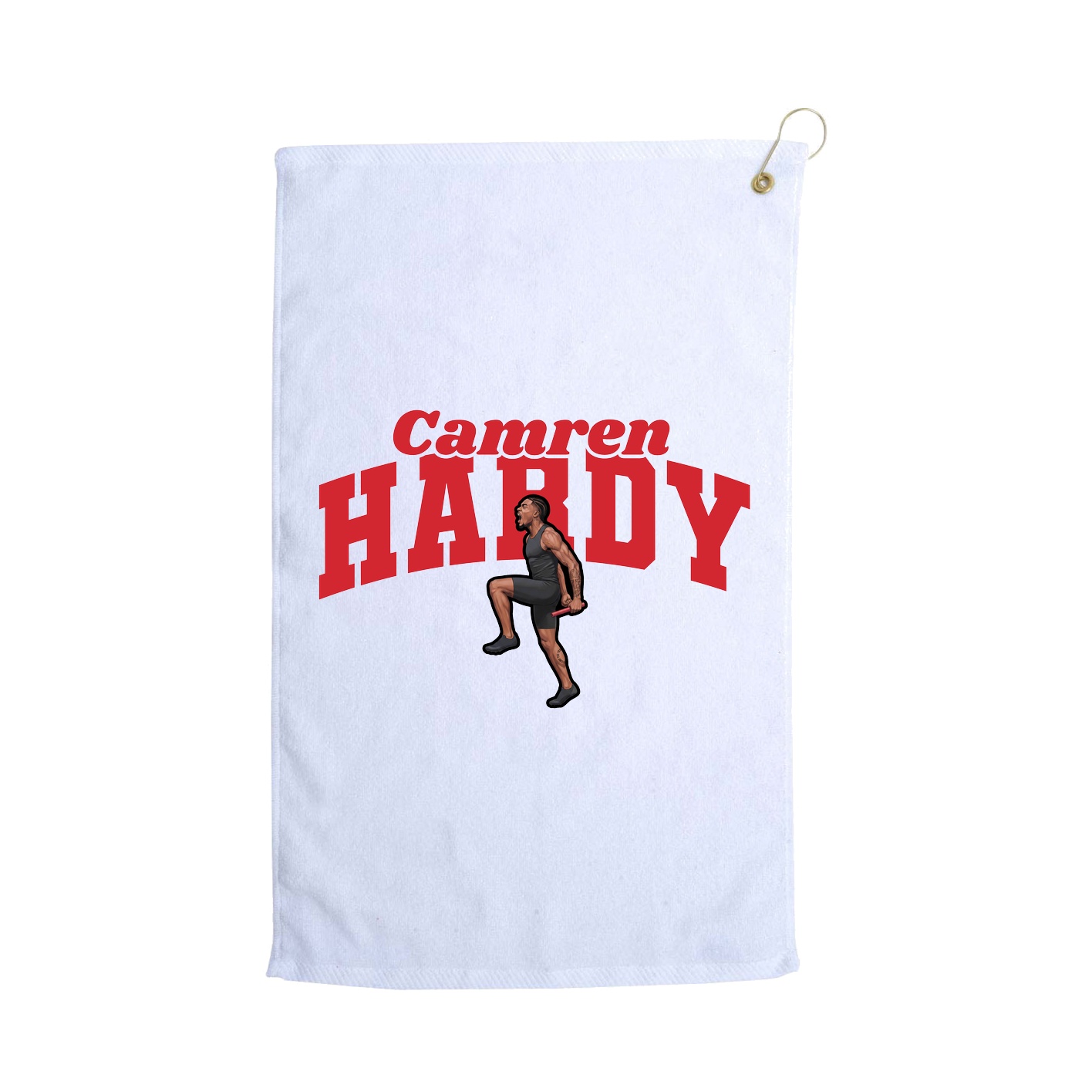 Golf Towel — Signature Arch in White