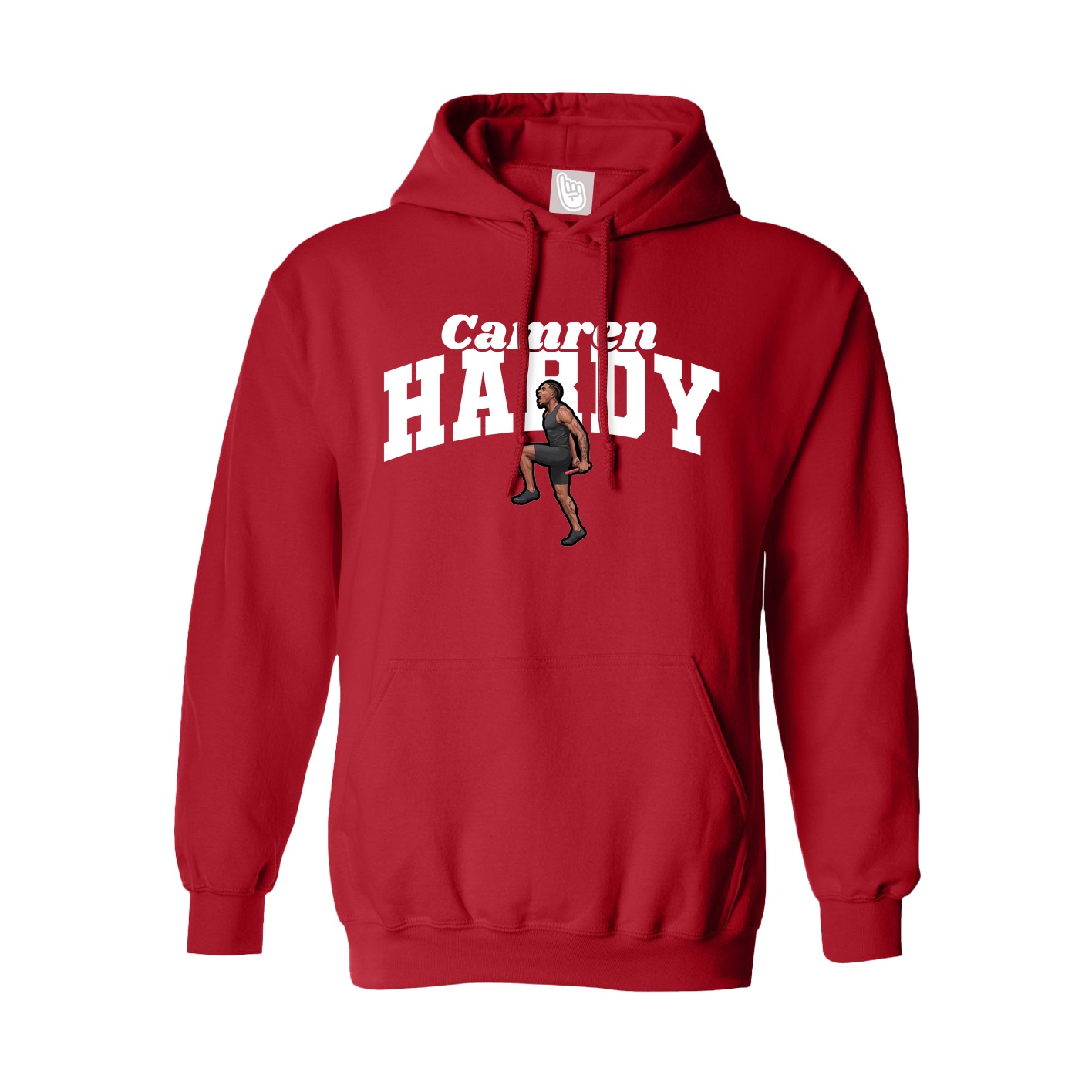 Hoodie — Signature Arch in Red