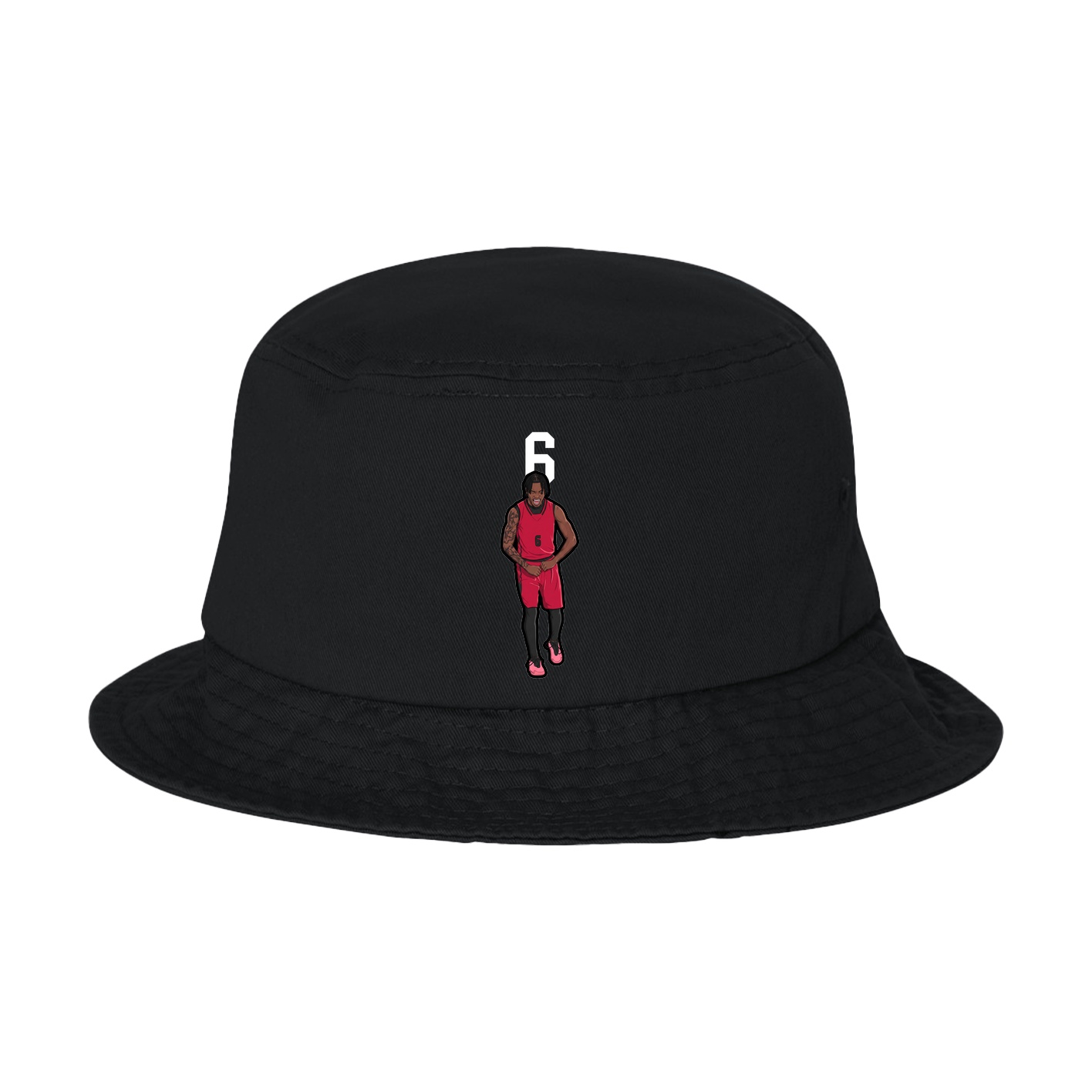 Bucket Cap — Number Top in Black
