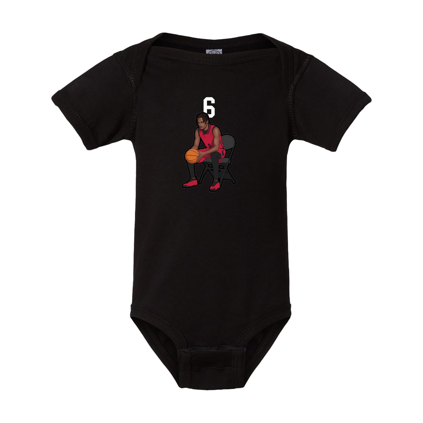 Baby Onesie — Number Top in Black