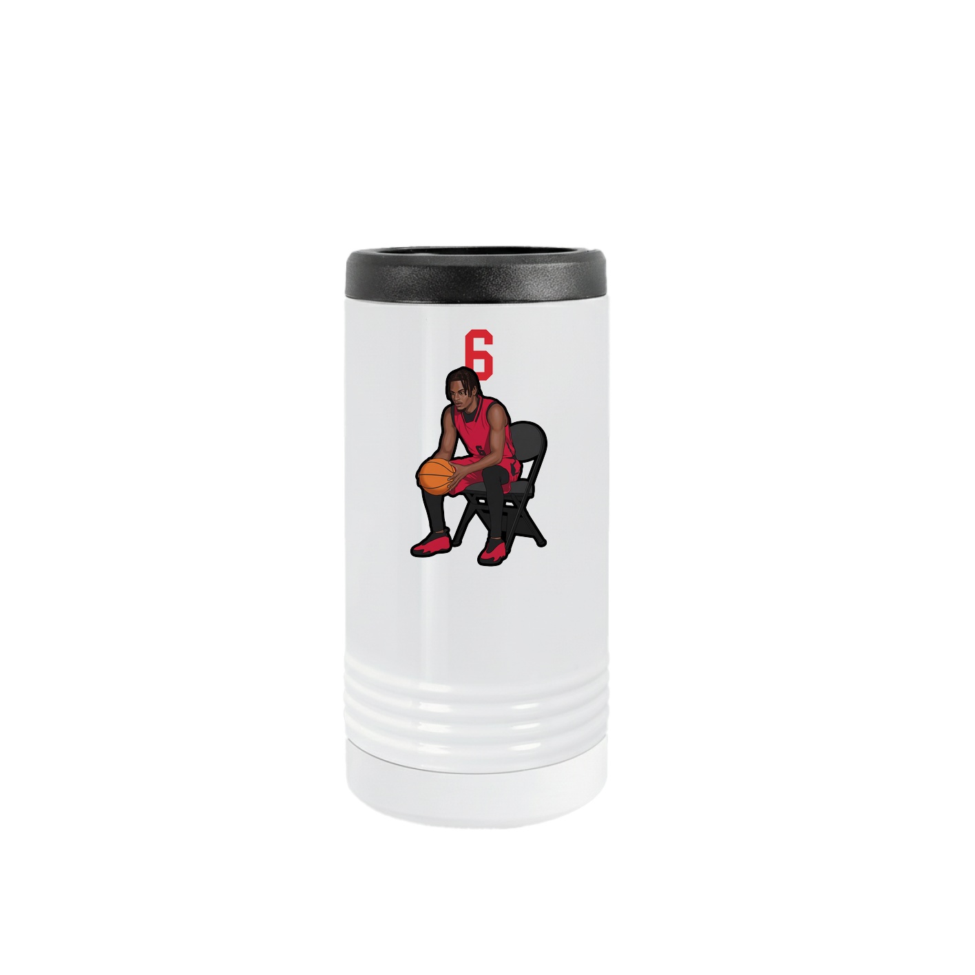 Slim Beverage Holder — Number Top in White