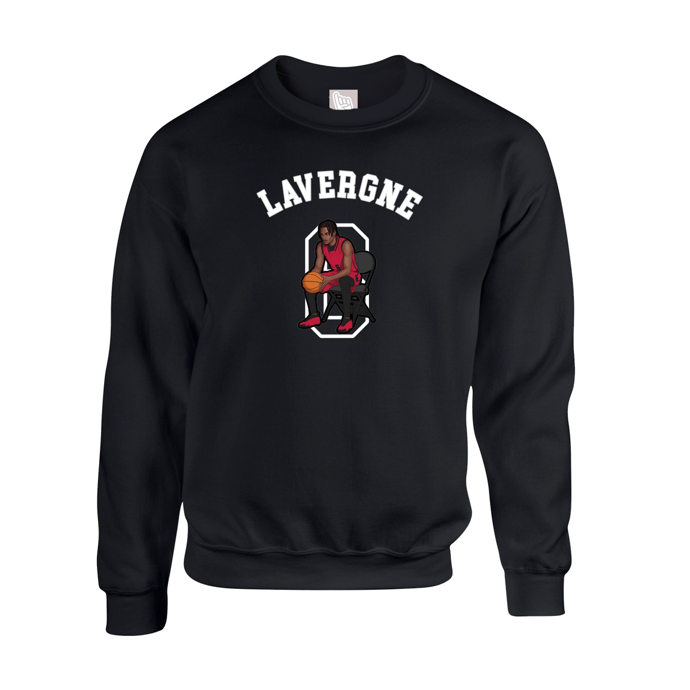 Fleece Crew — Shirsey Arch in Black