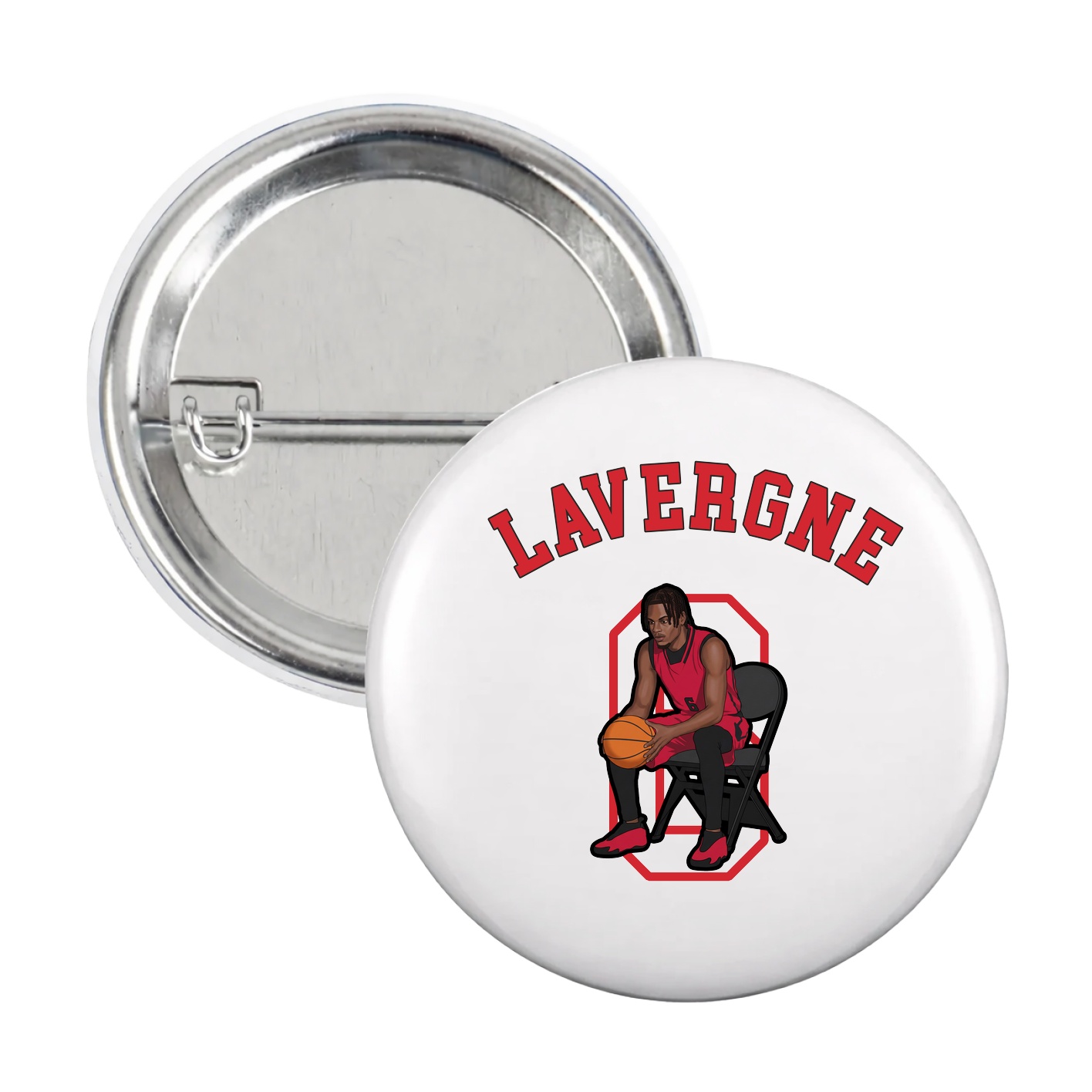Game Day Button — Shirsey Arch in White
