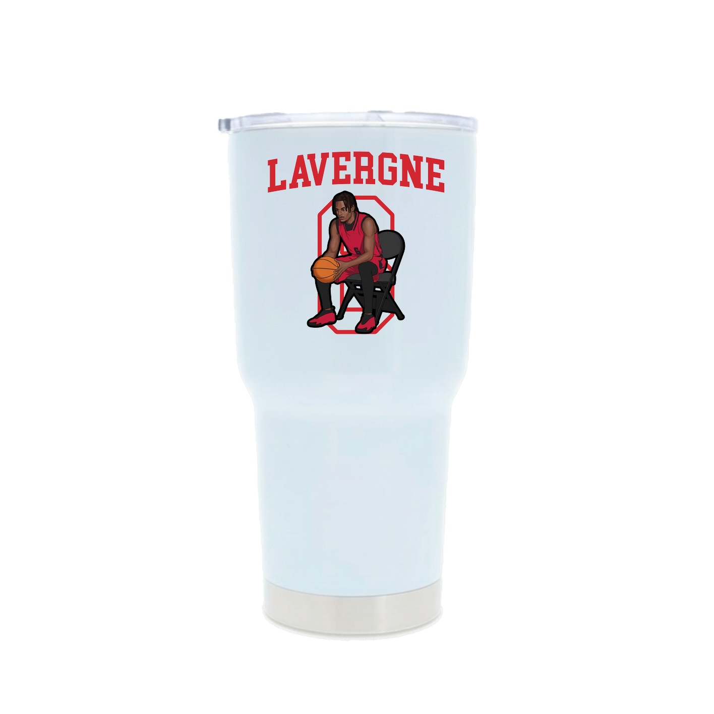 30oz Stainless Steel Tumbler — Shirsey in White