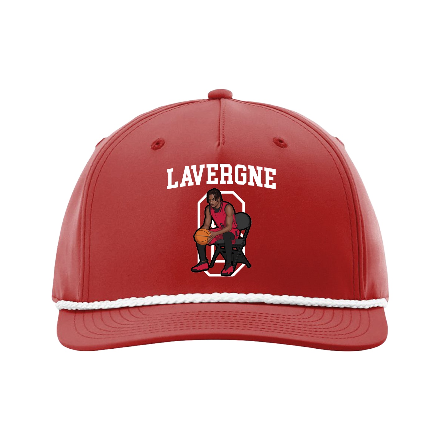 Five-Panel Classic Rope Cap — Shirsey in Red