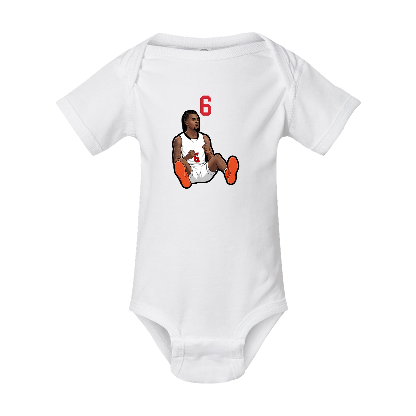 Baby Onesie — Number Top in White