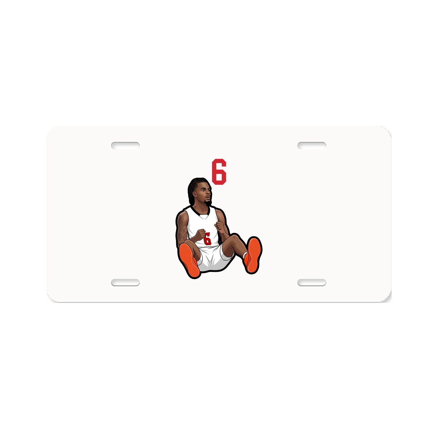 License Plate — Number Top in Classic