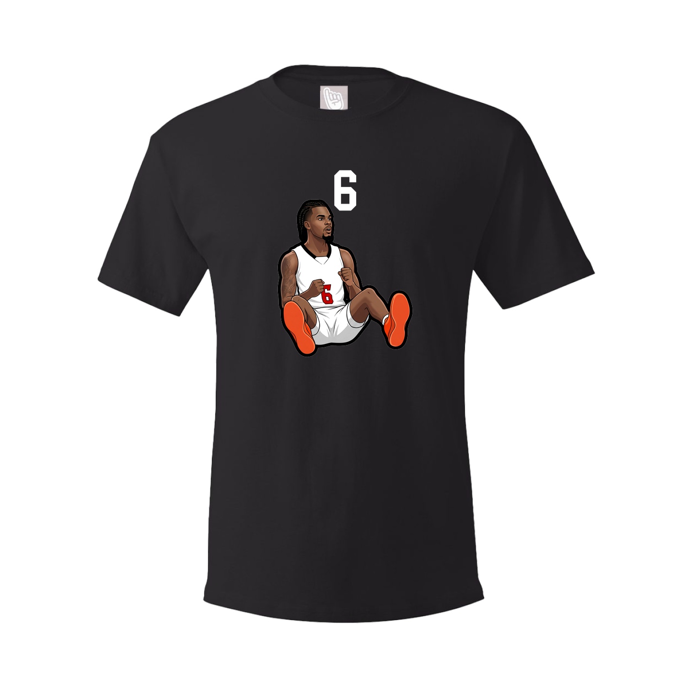 Youth Tee — Number Top in Black