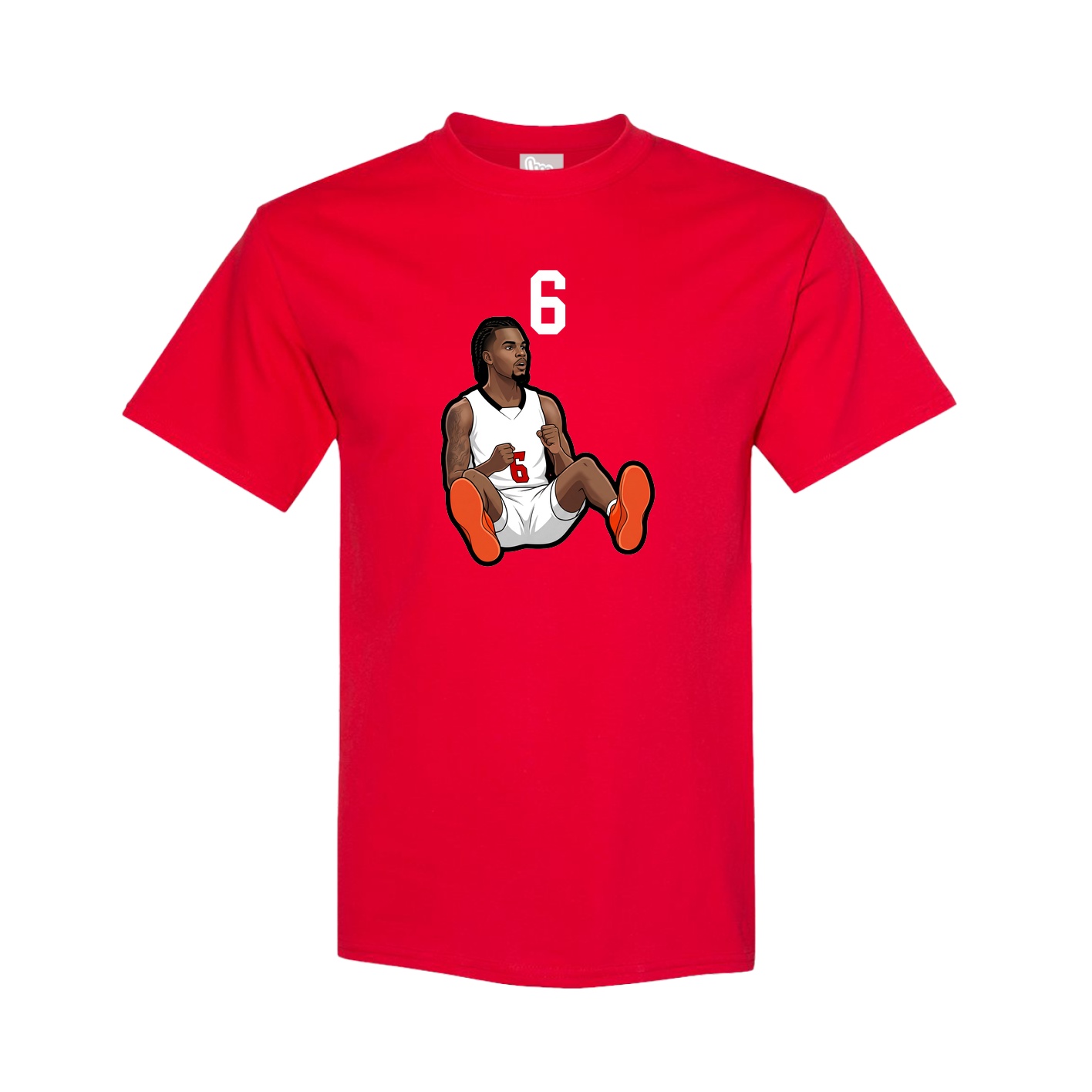 Youth Tee — Number Top in Red