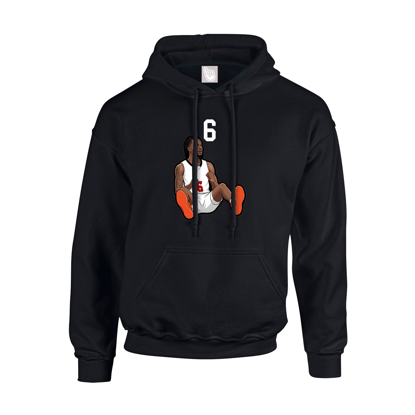 Youth Hoodie — Number Top in Black