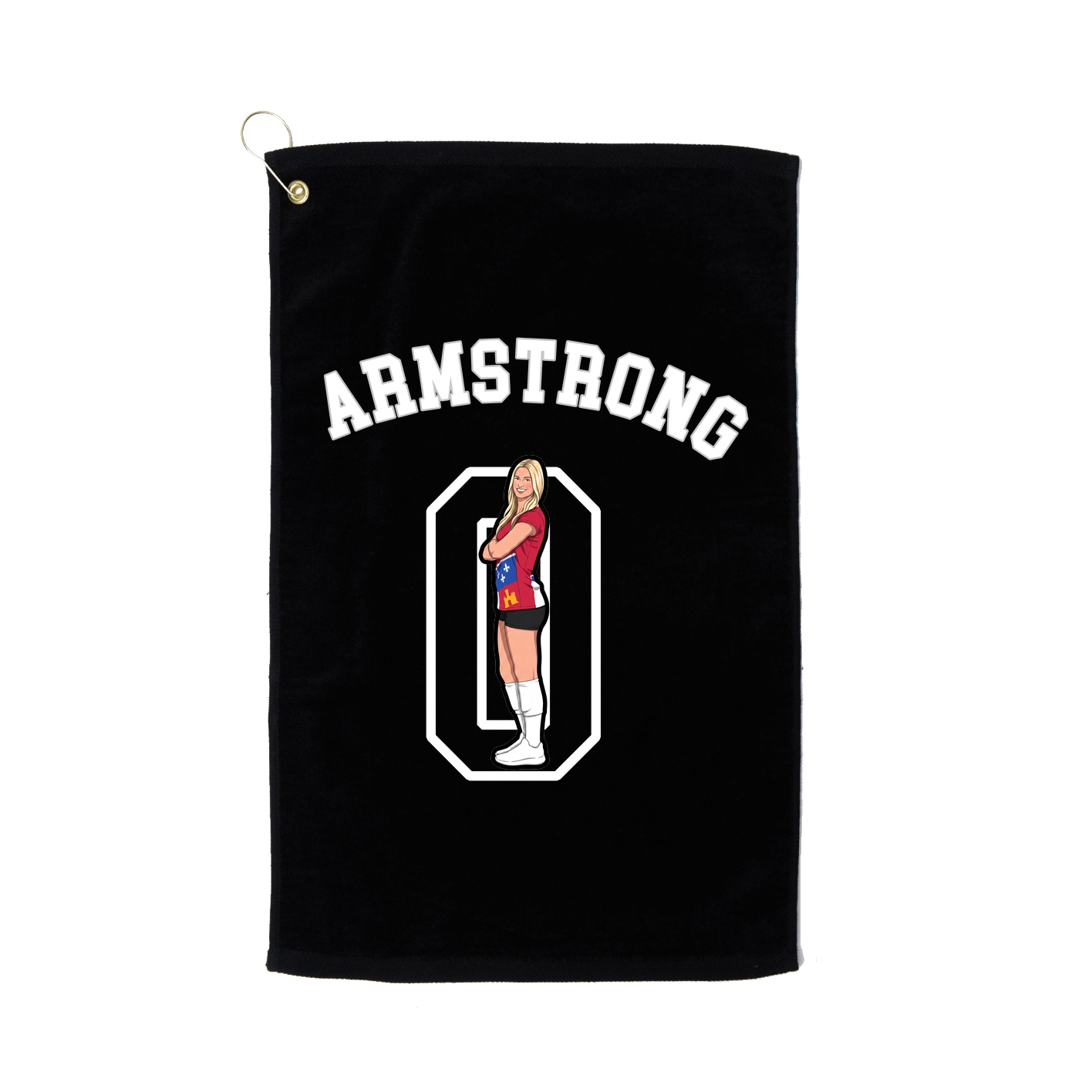 Golf Towel — Shirsey Arch in Black