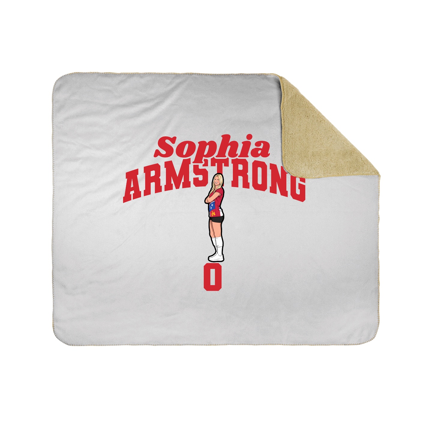 Throw Blanket — Signature Arch in White