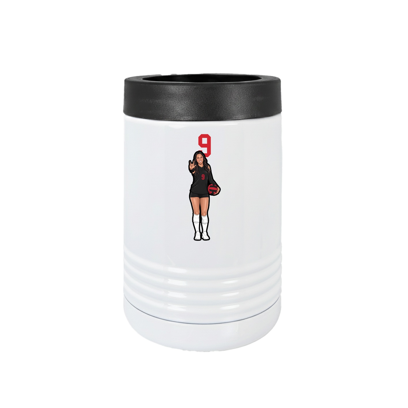 Beverage Holder — Number Top in White