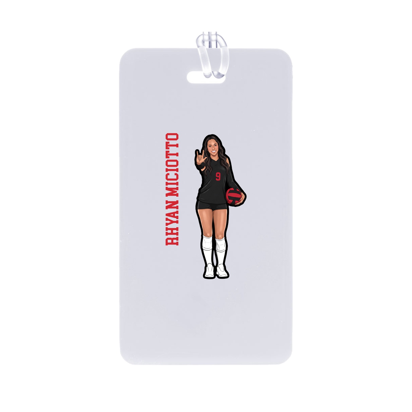 Bag Tag — Name Vertical in Classic