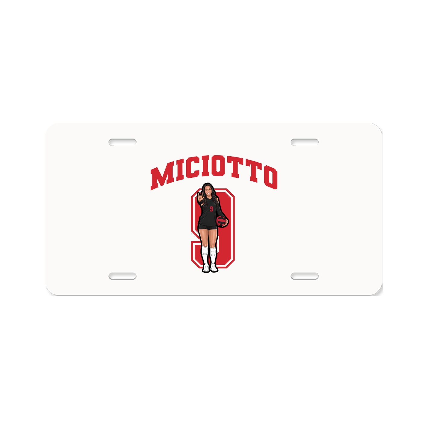 License Plate — Number in Classic