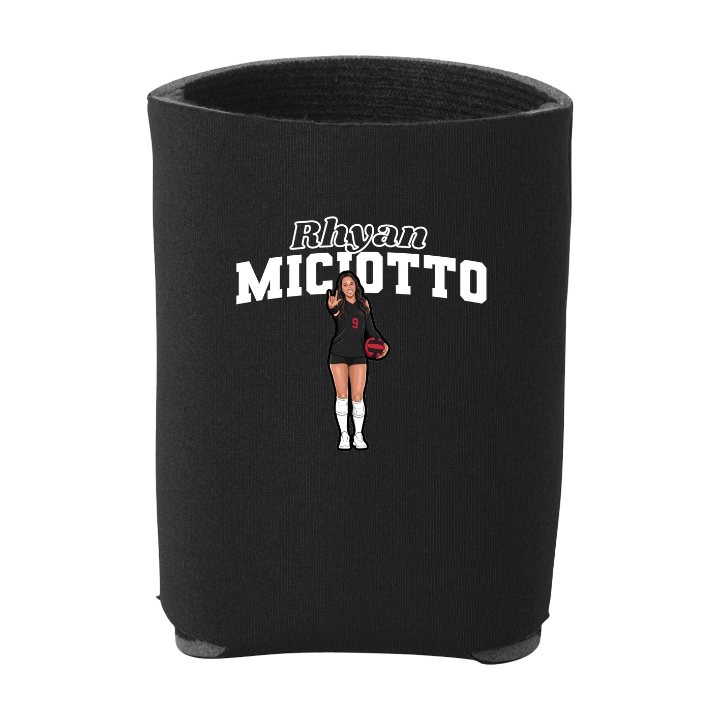 Can Holder — Name Arch in Black