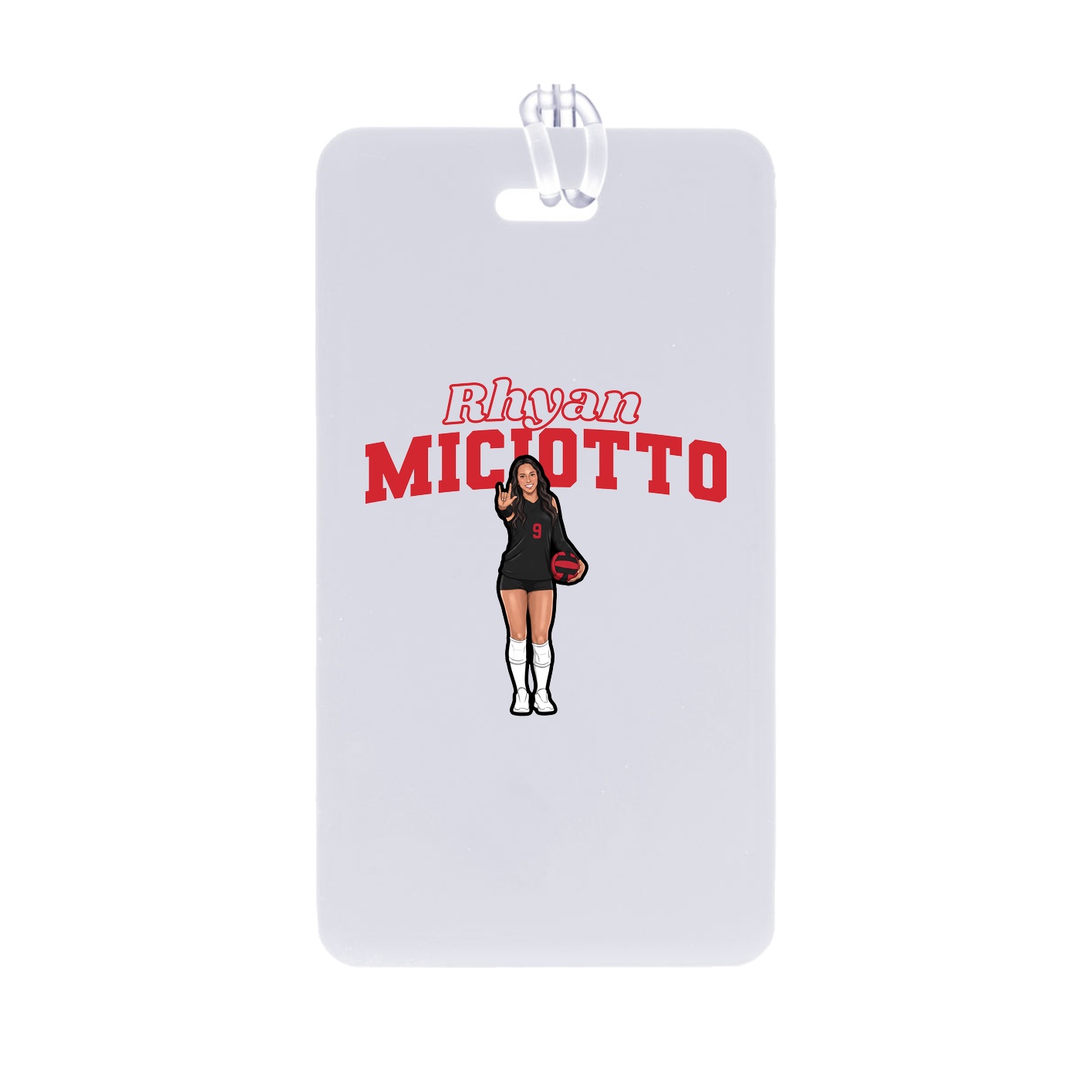 Bag Tag — Name Arch in Classic