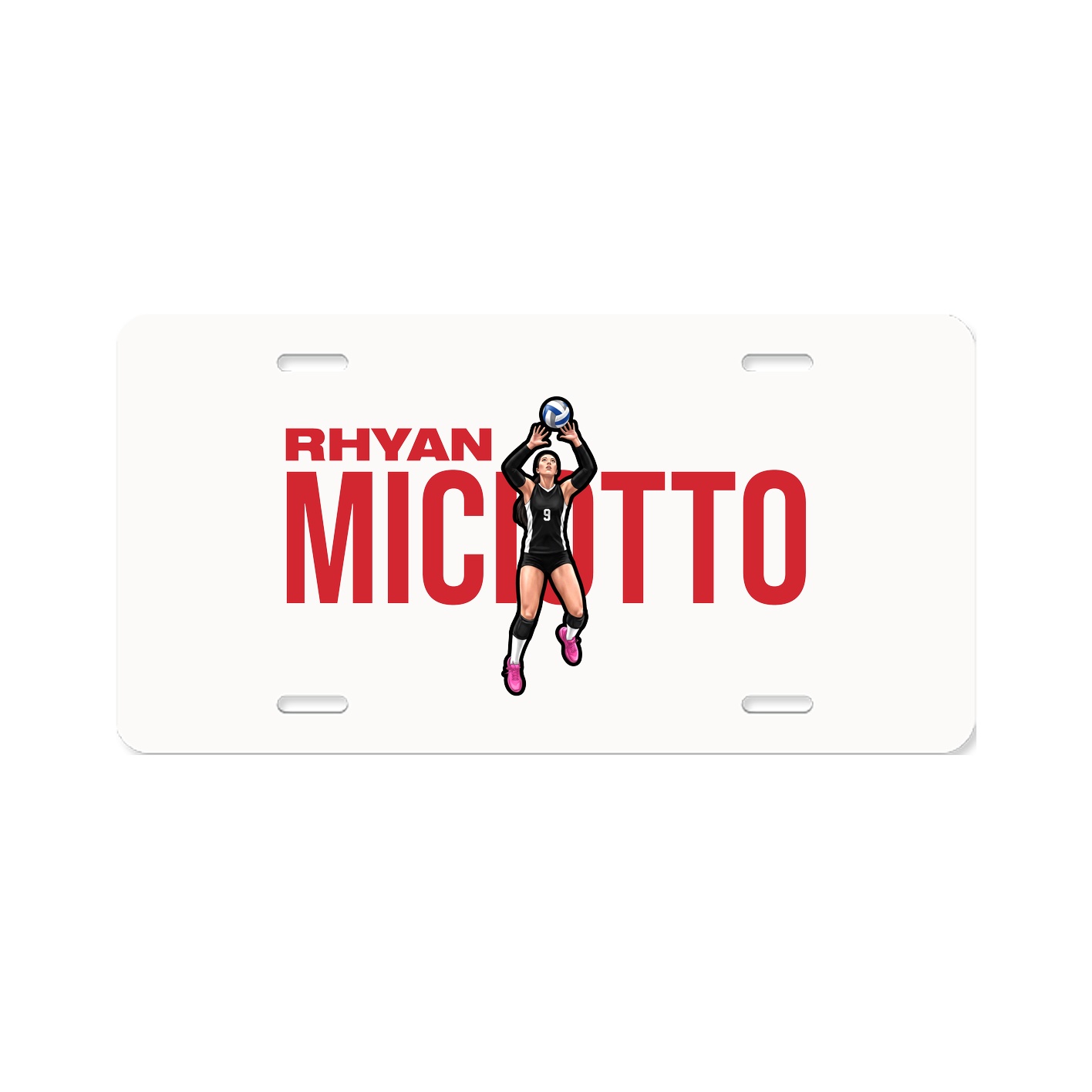 License Plate — Player Name in Classic