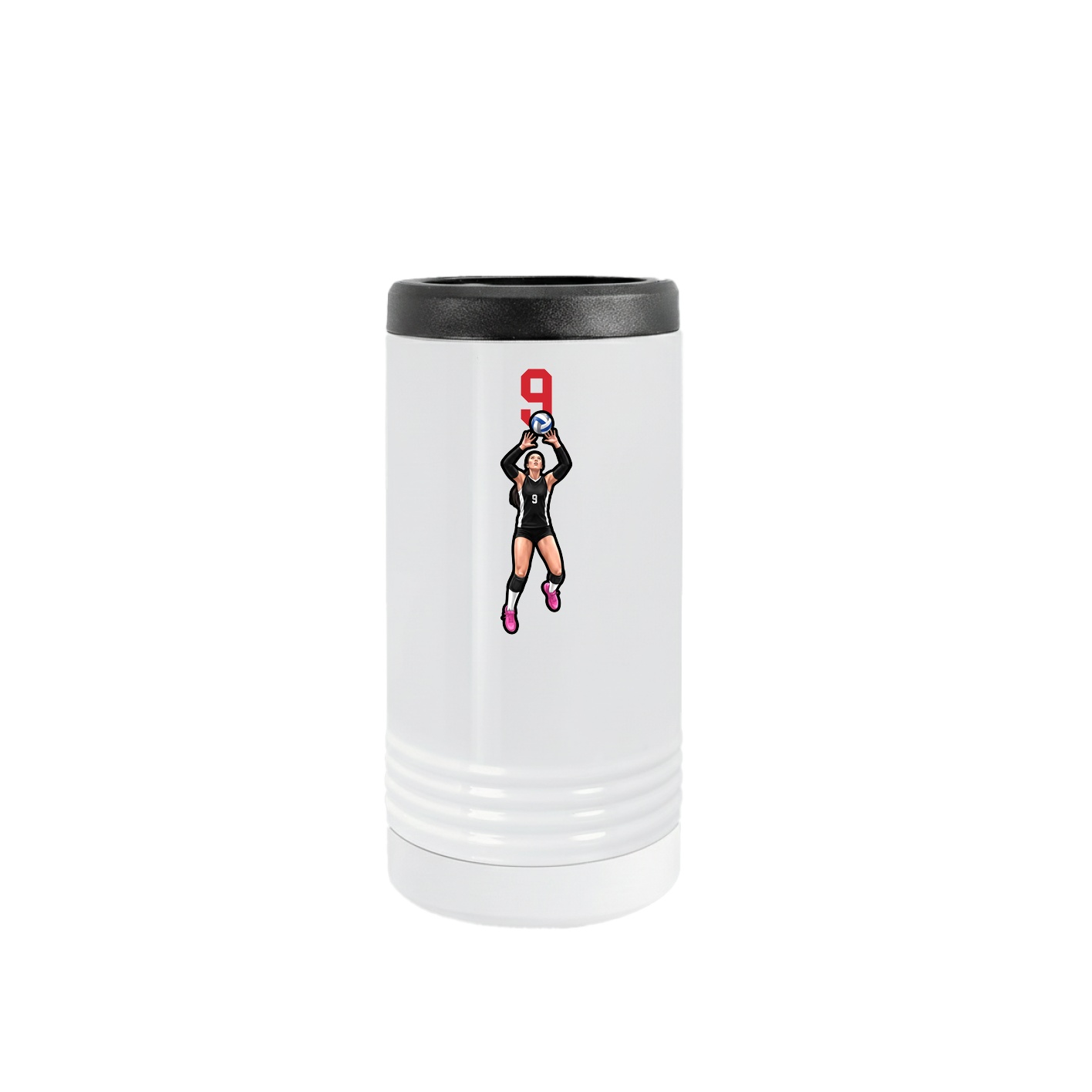 Slim Beverage Holder — Number Top in White