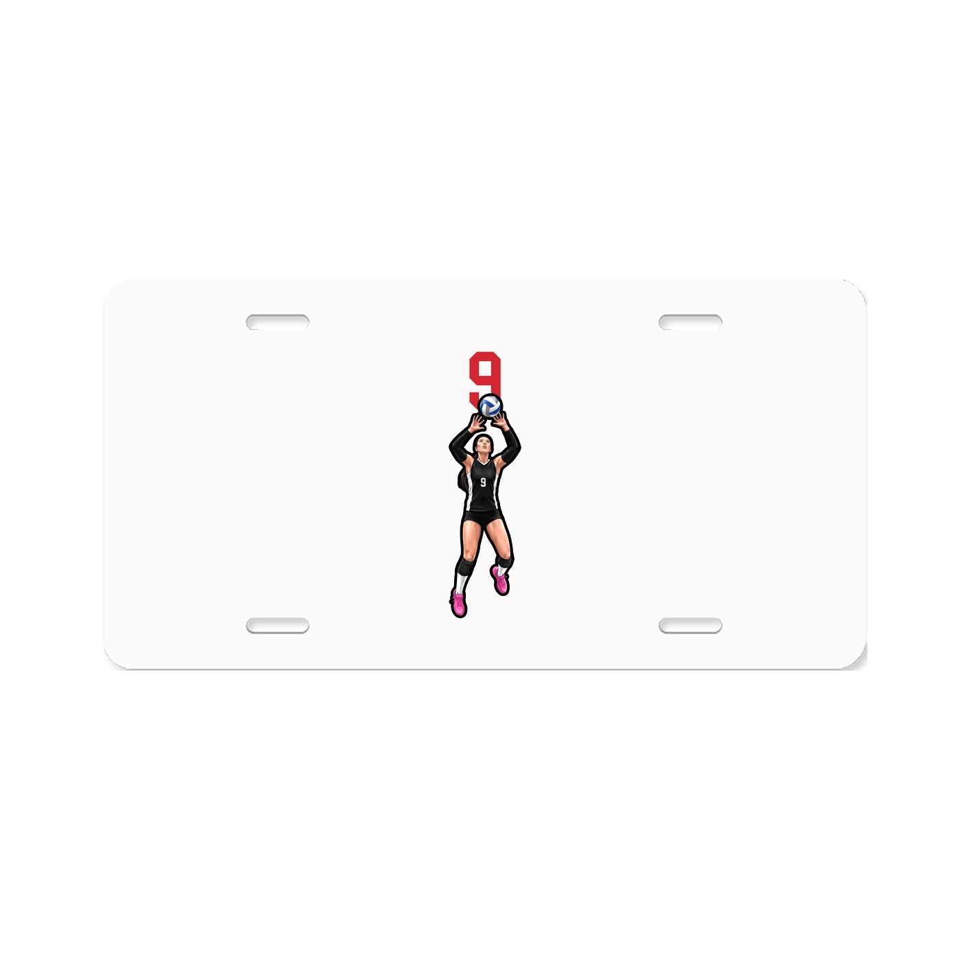 License Plate — Number Top in Classic