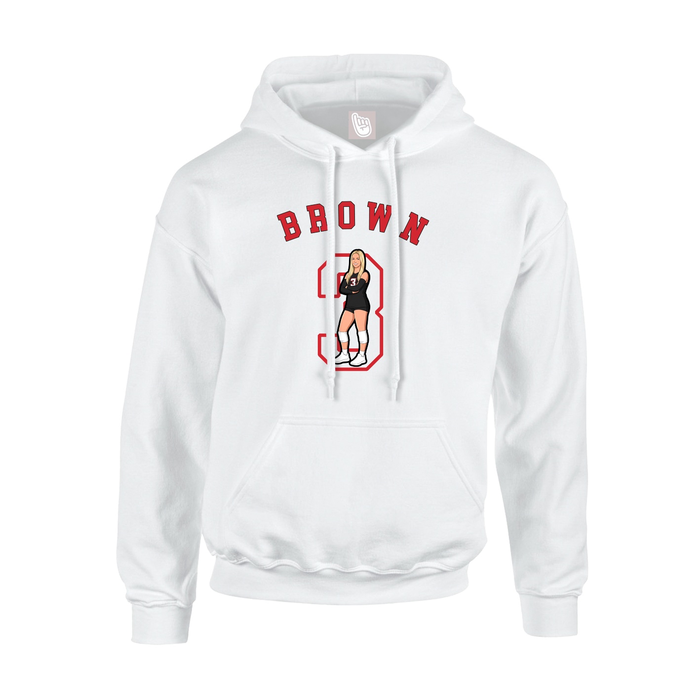Youth Hoodie — Shirsey Arch in White