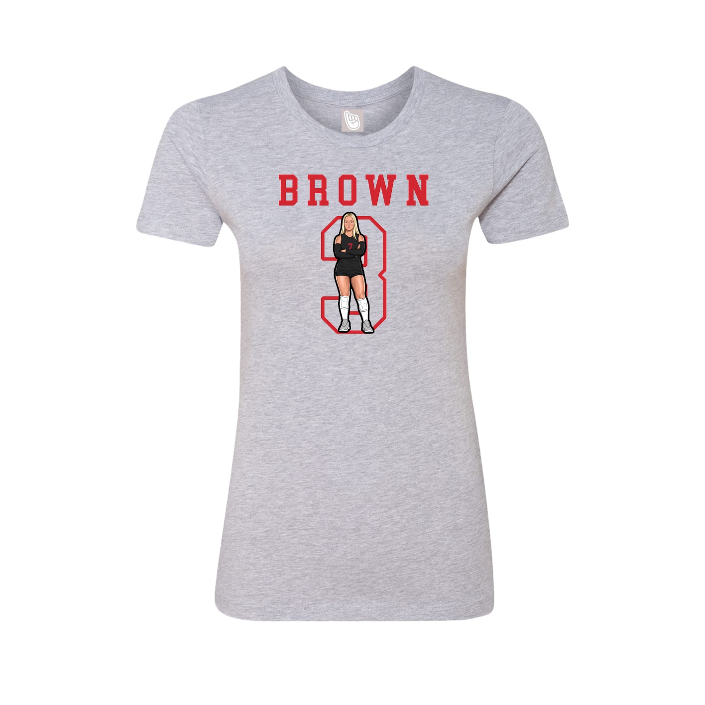 Fitted Women's Tee — Shirsey in Grey