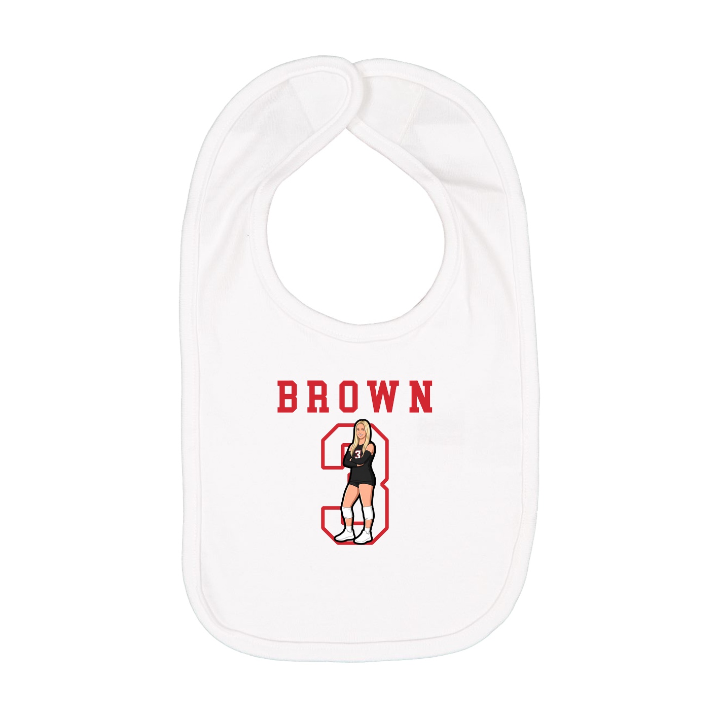 Infant Bib — Shirsey in White