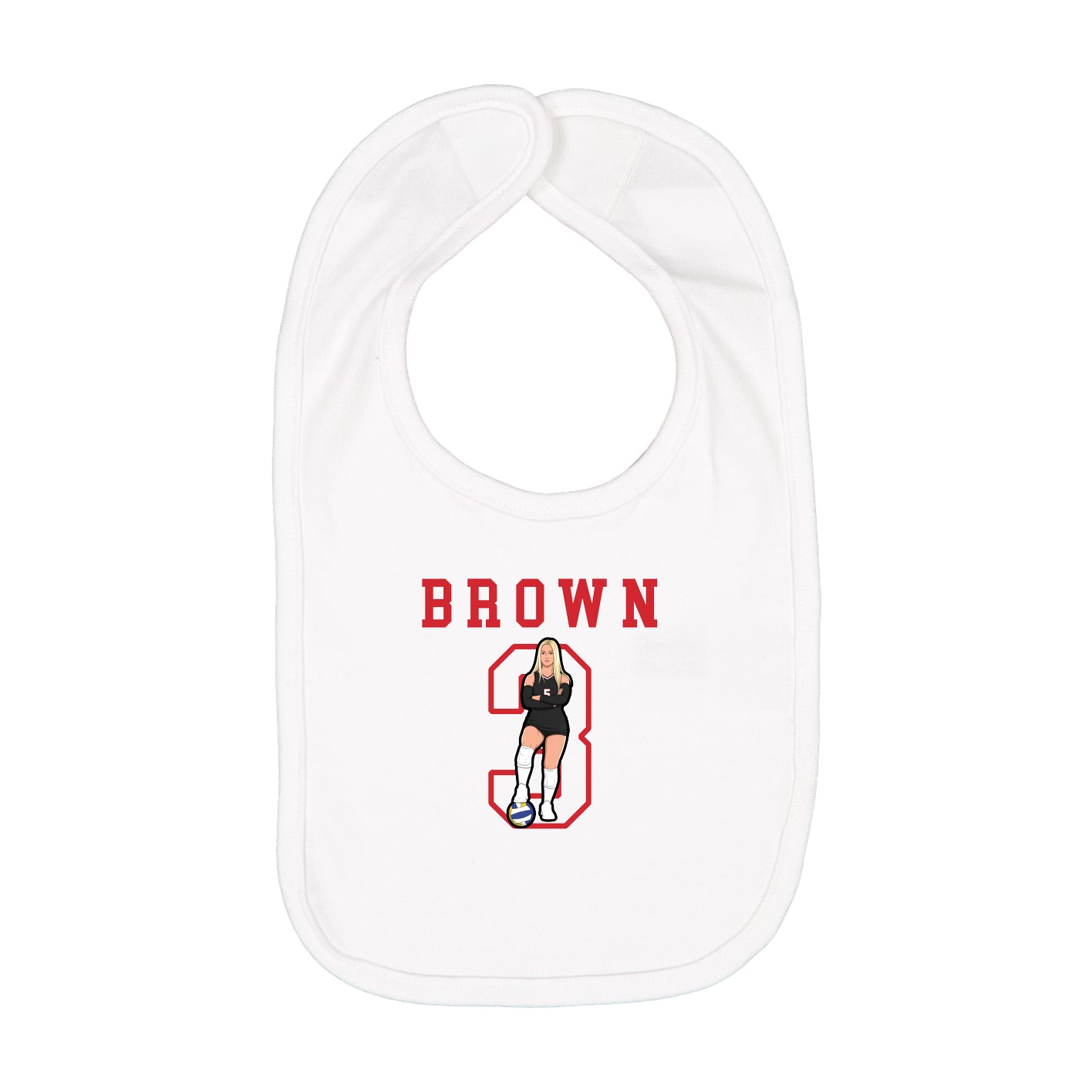 Infant Bib — Shirsey in White