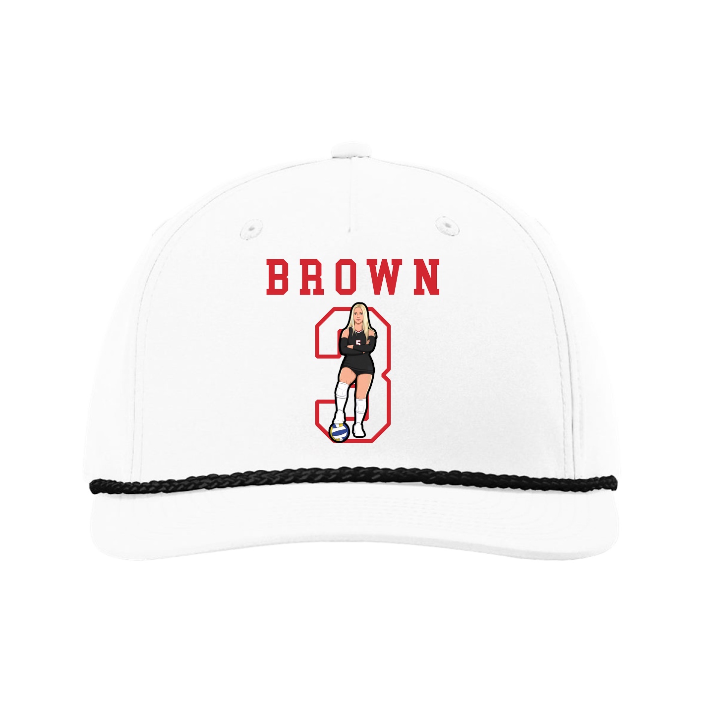 Five-Panel Classic Rope Cap — Shirsey in White