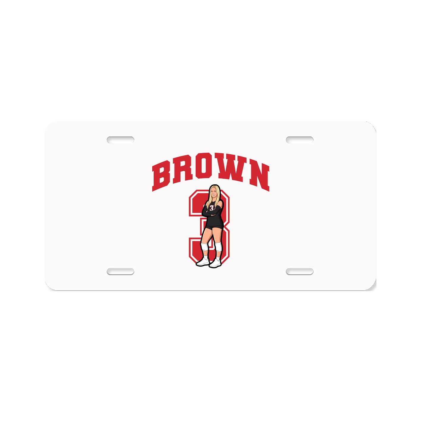 License Plate — Number in Classic