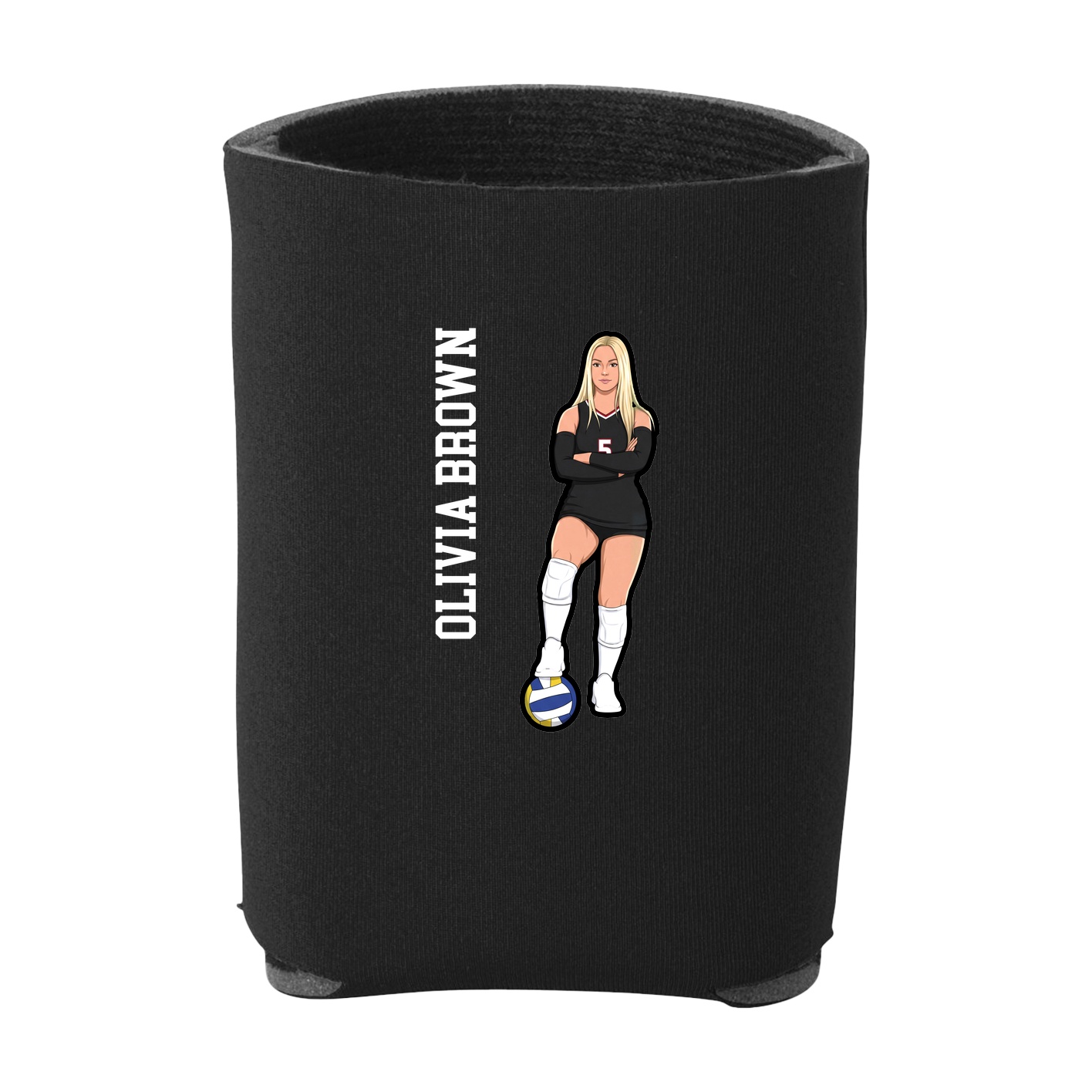 Can Holder — Name Vertical in Black