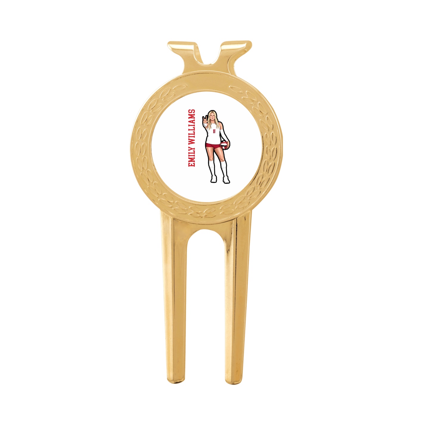 Divot Tool with Ball Marker — Name Vertical in Classic