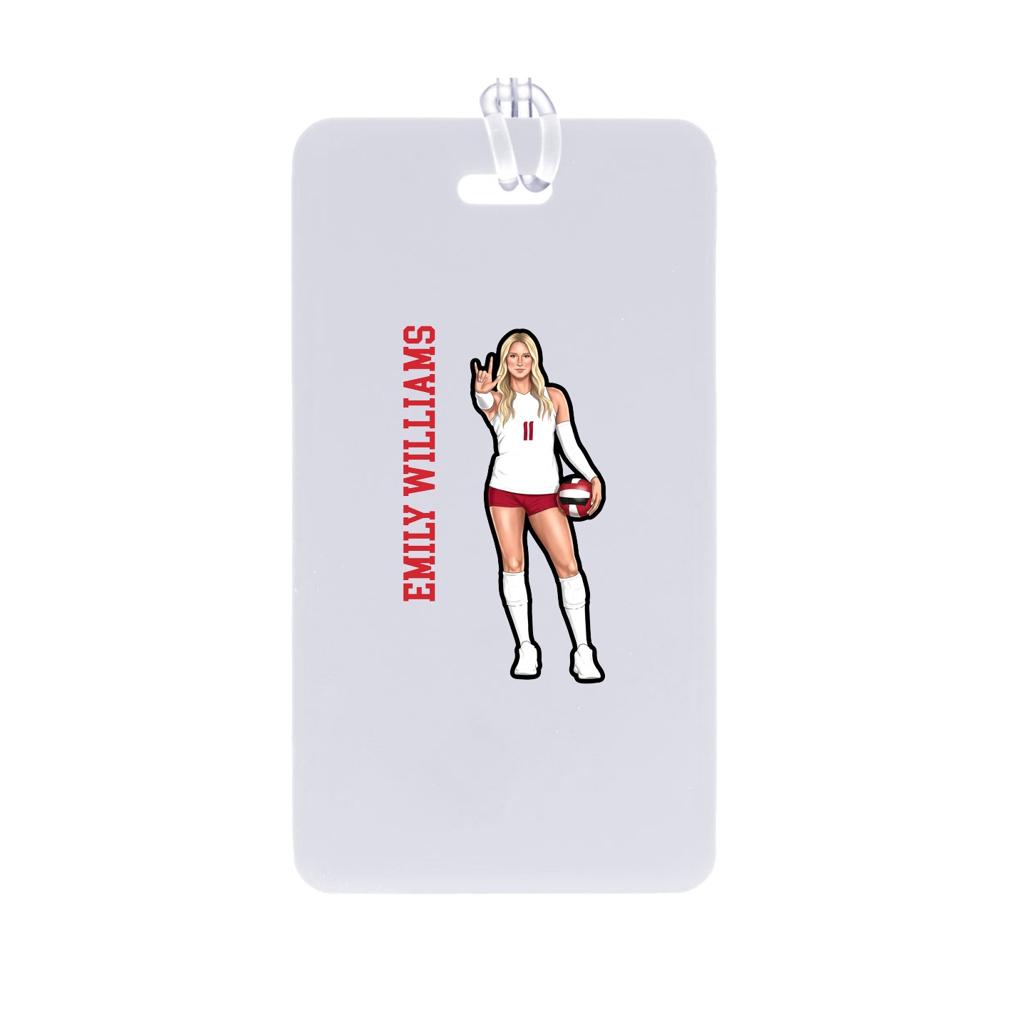 Bag Tag — Name Vertical in Classic