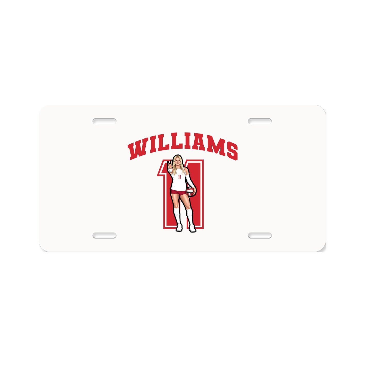 License Plate — Number in Classic