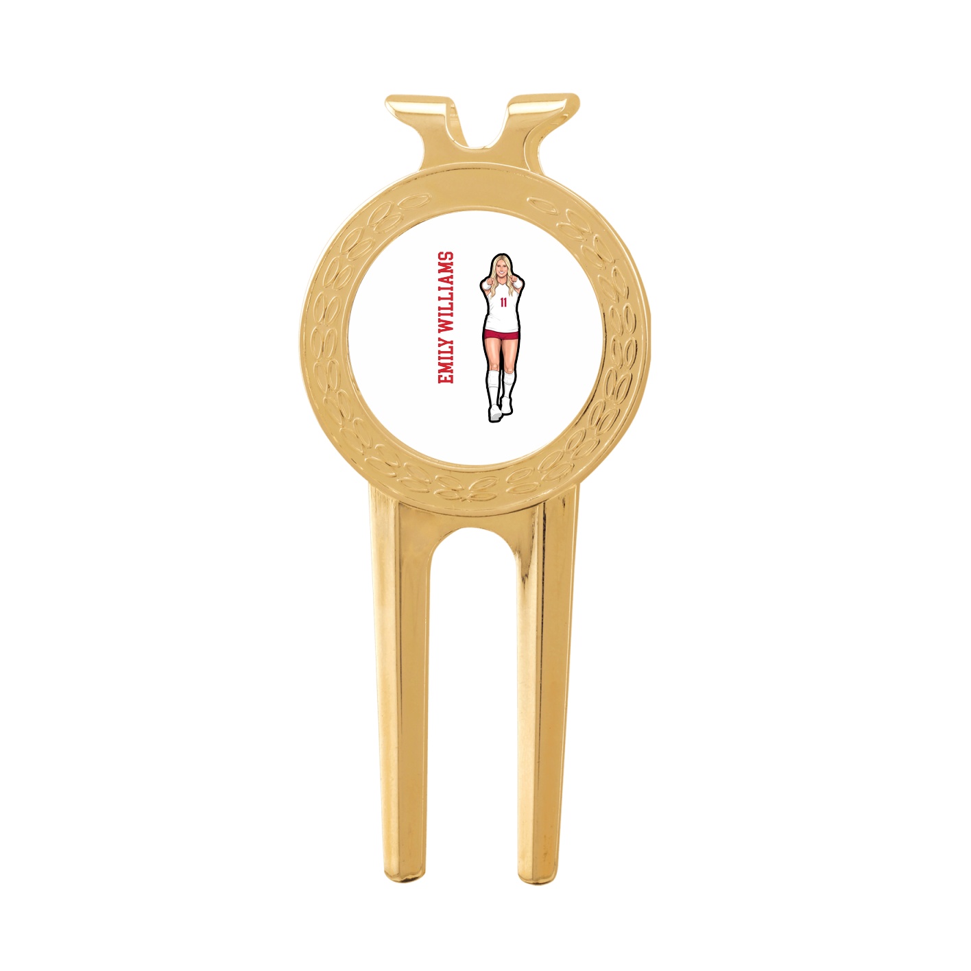 Divot Tool with Ball Marker — Name Vertical in Classic