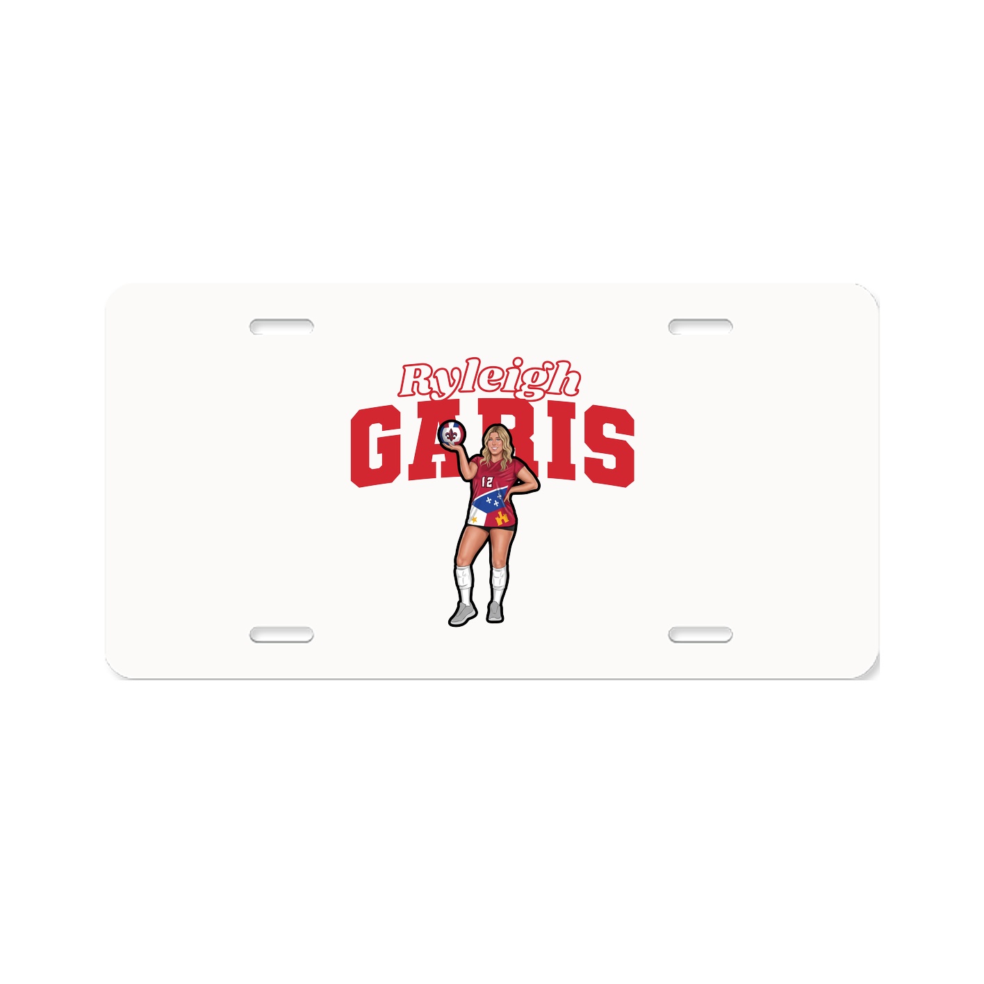 License Plate — Name Arch in Classic