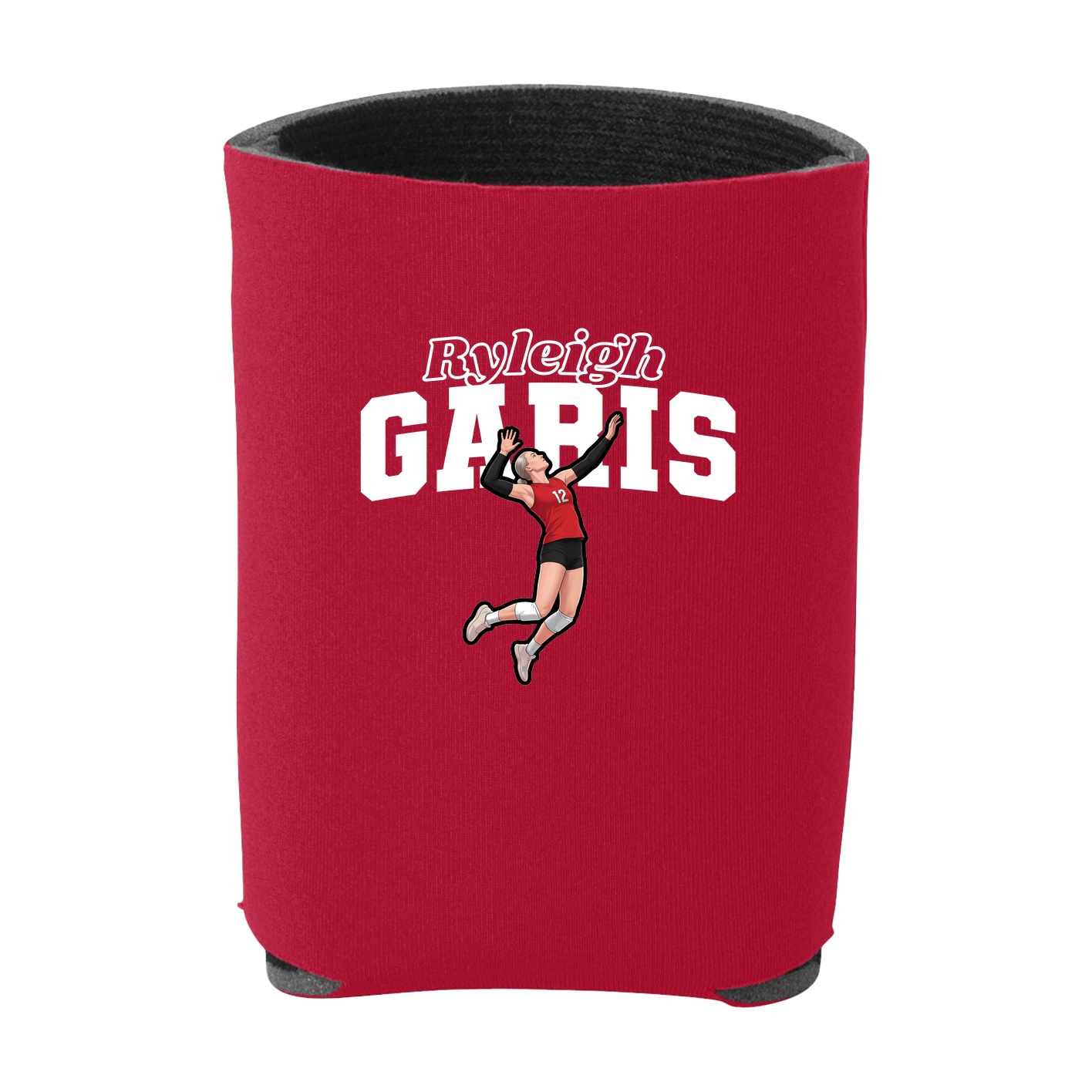 Can Holder — Name Arch in Red