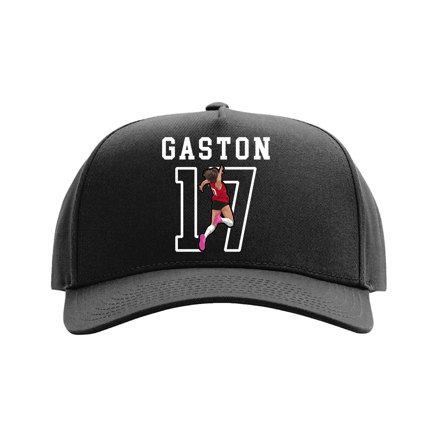 Full Fabric Five-Panel Champ Cap — Shirsey in Black