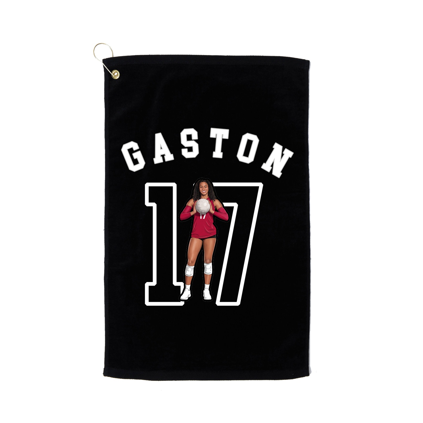 Golf Towel — Shirsey Arch in Black