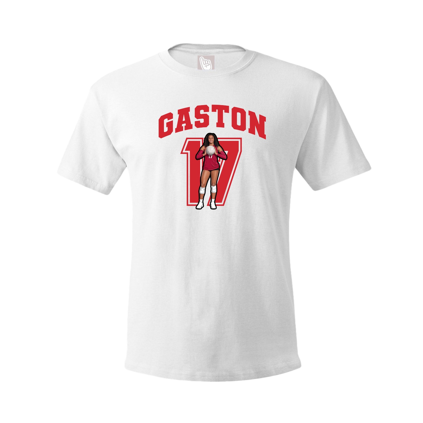 Youth Tee — Number in White