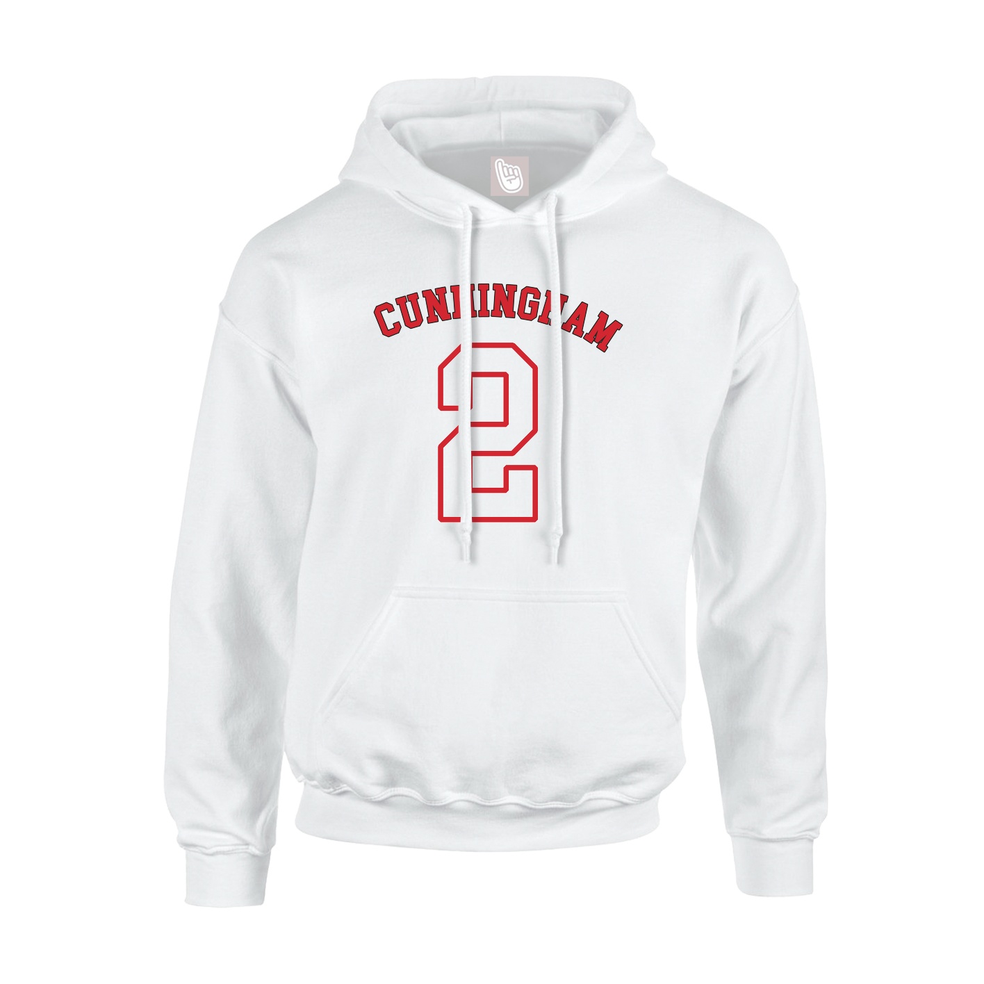 Youth Hoodie — Shirsey Arch in White