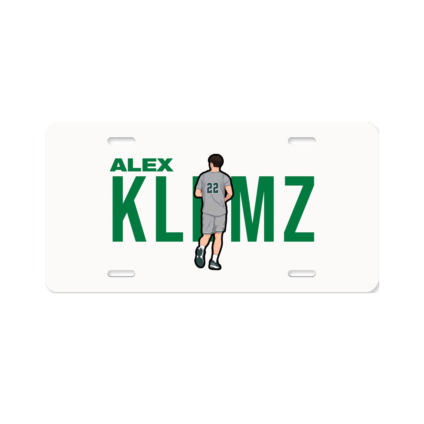 License Plate — Player Name in Classic