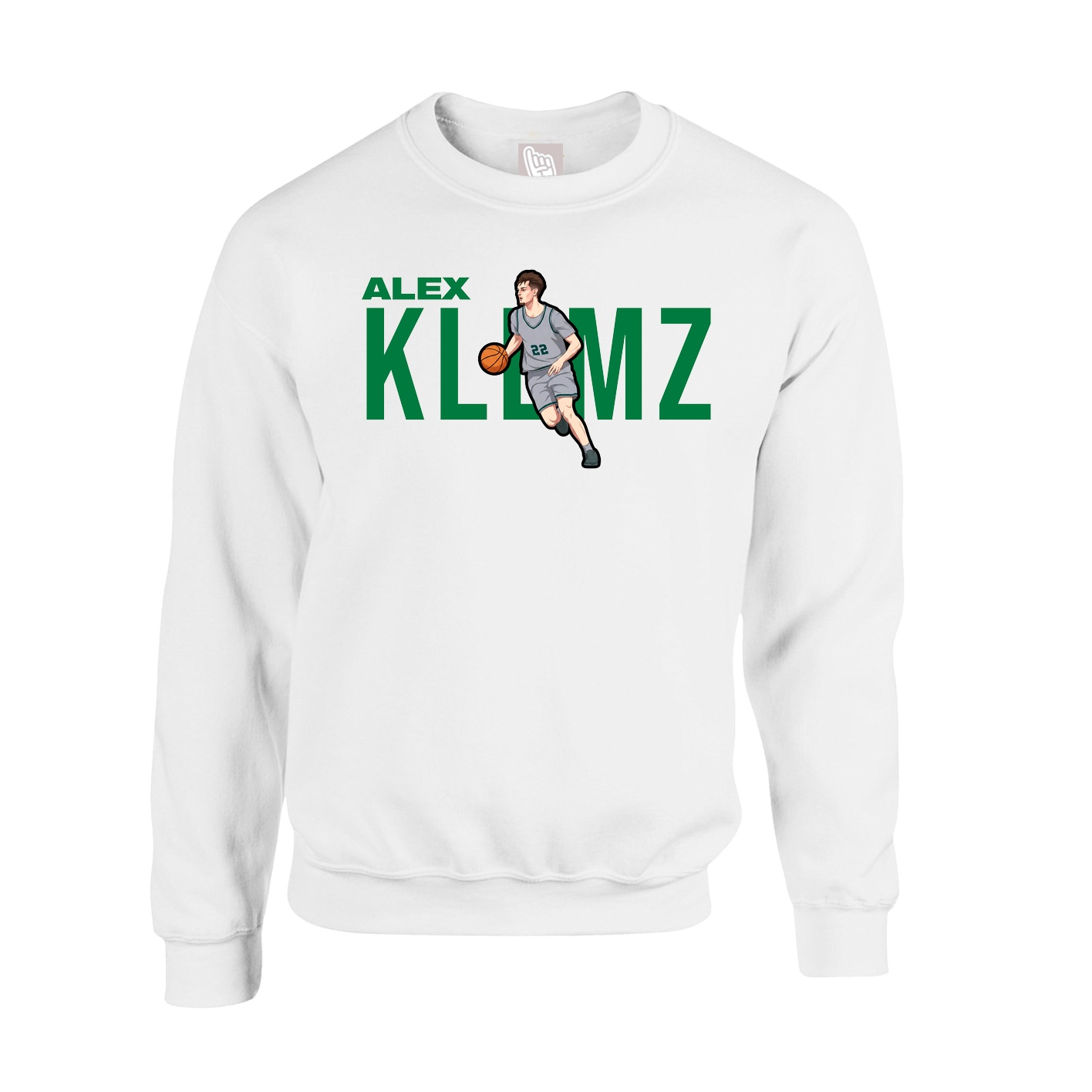 Fleece Crew — Player Name in White