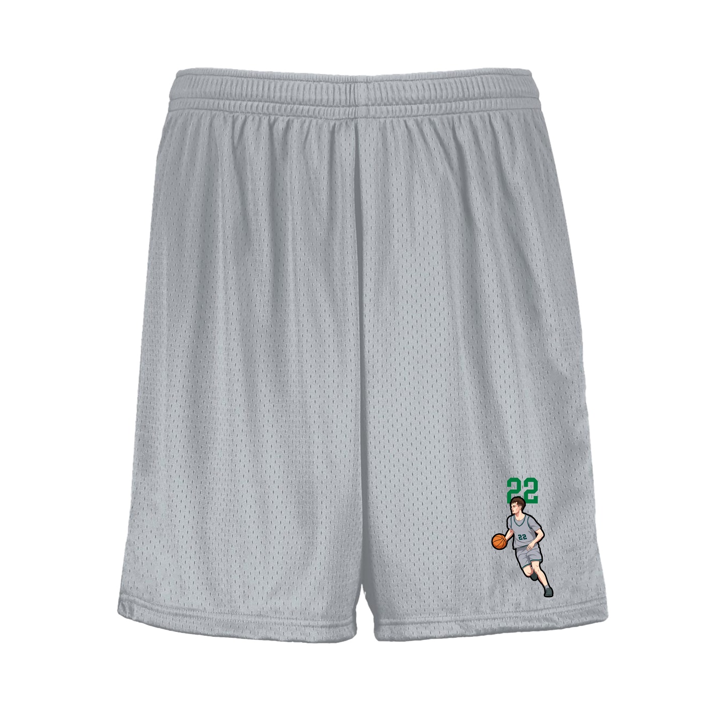 Shorts — Number Top in Silver