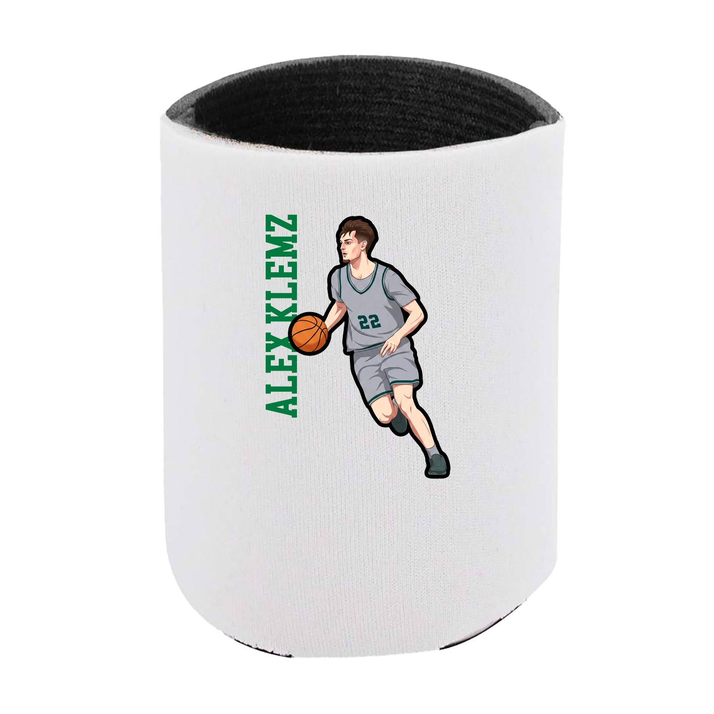 Can Holder — Name Vertical in White