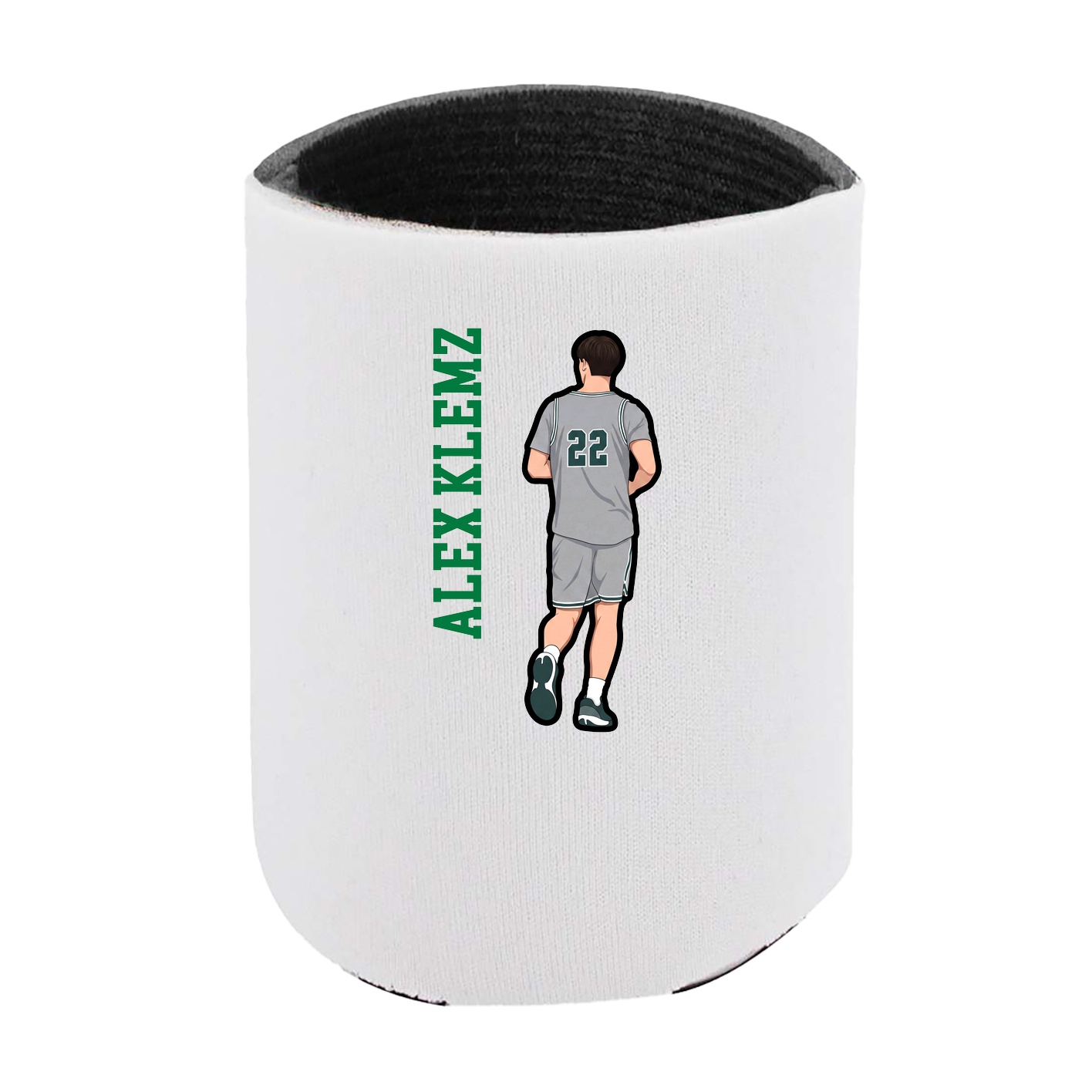 Can Holder — Name Vertical in White