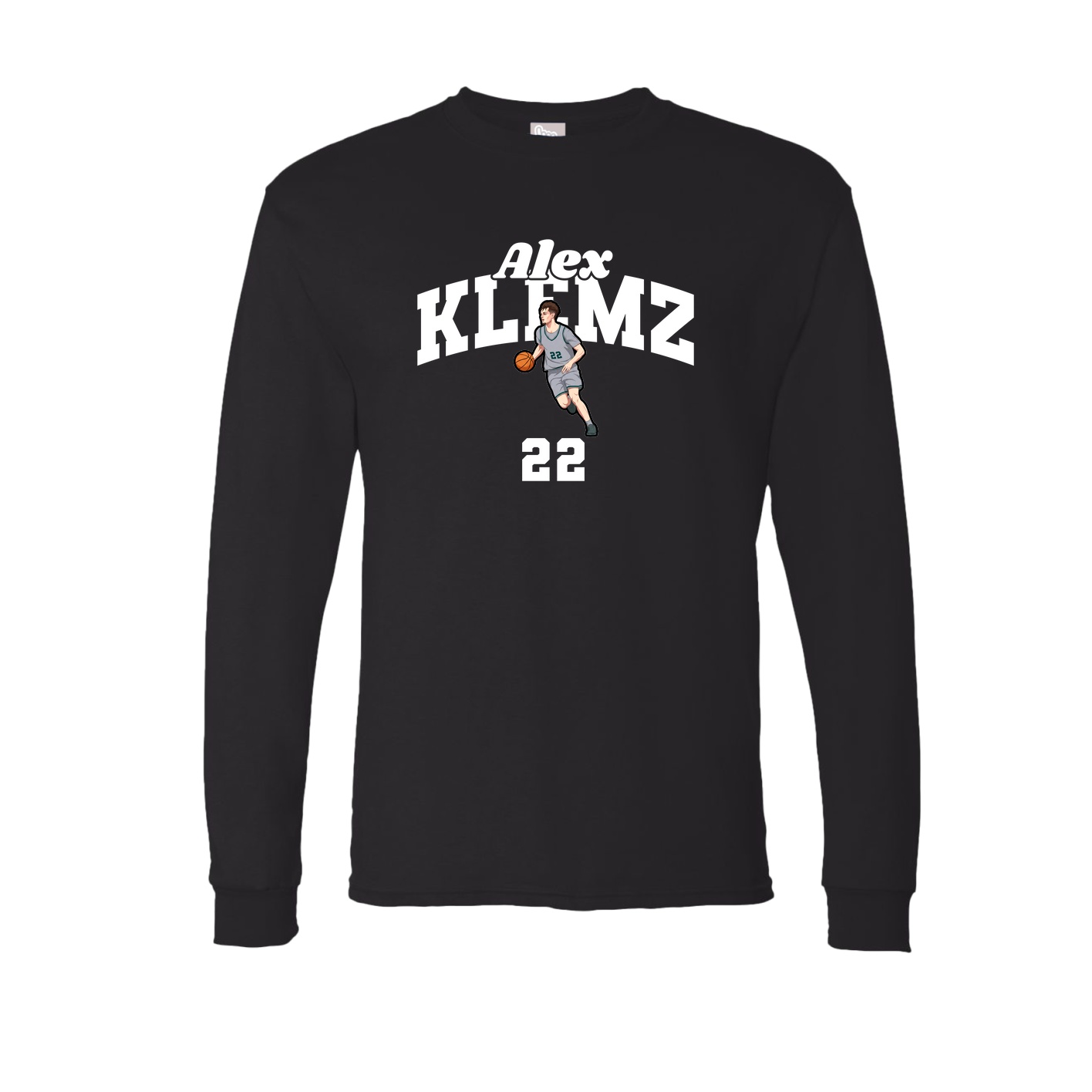 Long Sleeve Tee — Signature Arch in Black
