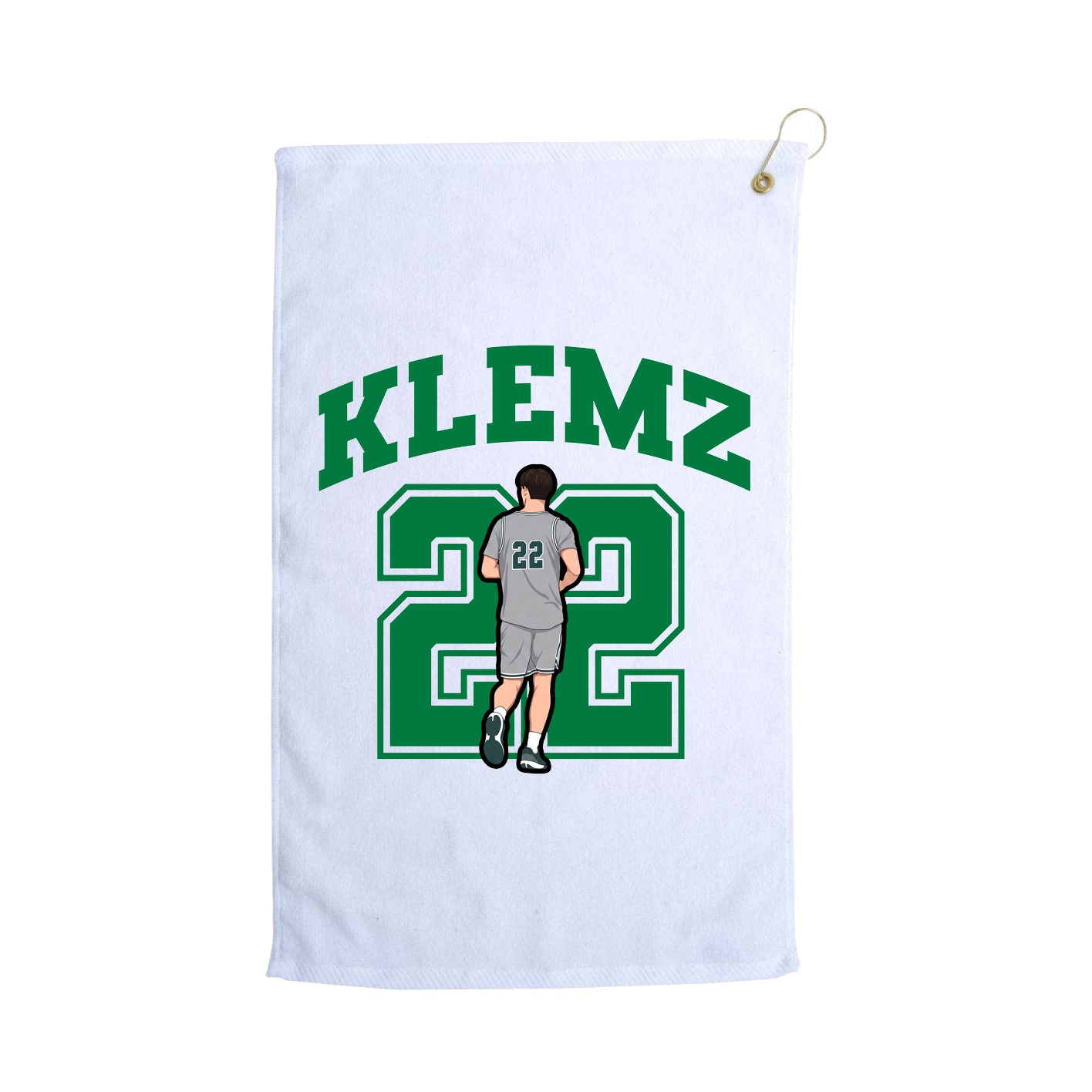 Golf Towel — Number in White